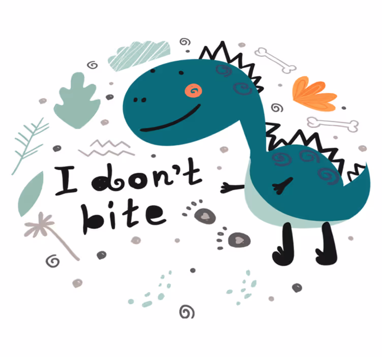 Alfombra vinílica animales dinosaurio amigable - TenVinilo
