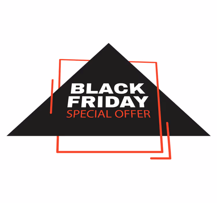 Alfombra vinílica black friday señal de descuento - TenVinilo