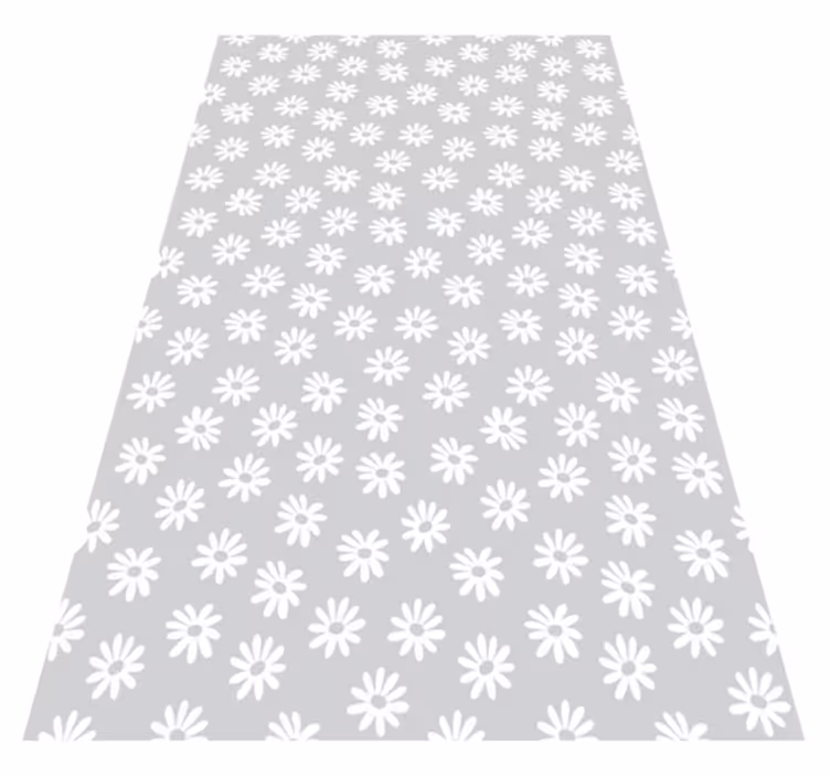 Alfombra vinílica flores ventana floral - TenVinilo