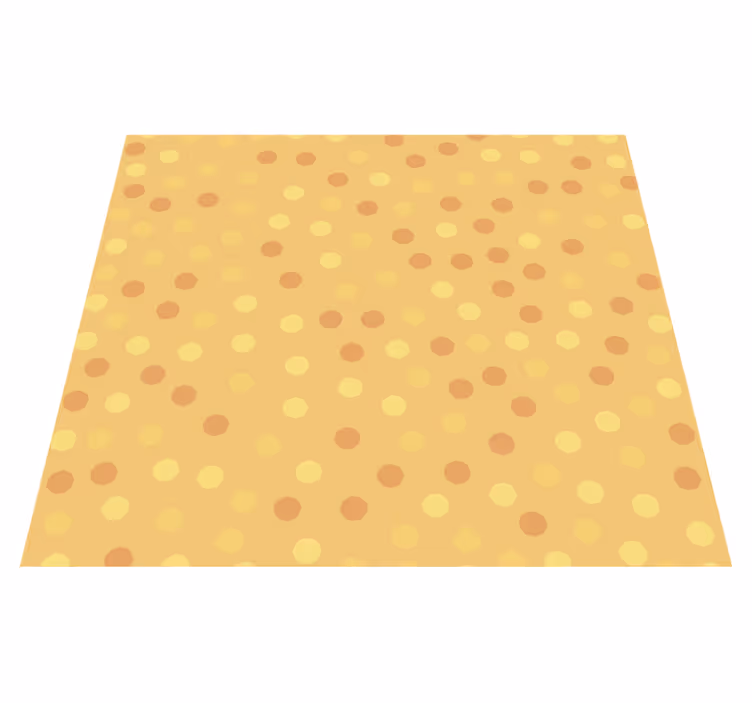 Alfombra vinilo cocina naranjas en círculos - TenVinilo