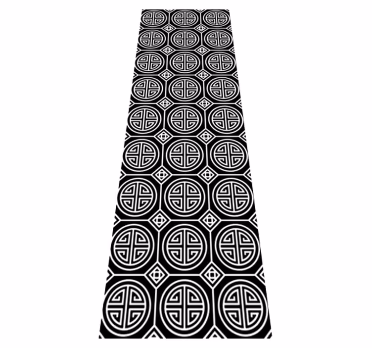 Alfombra vinilo baño estilo japonés minimalista - TenVinilo