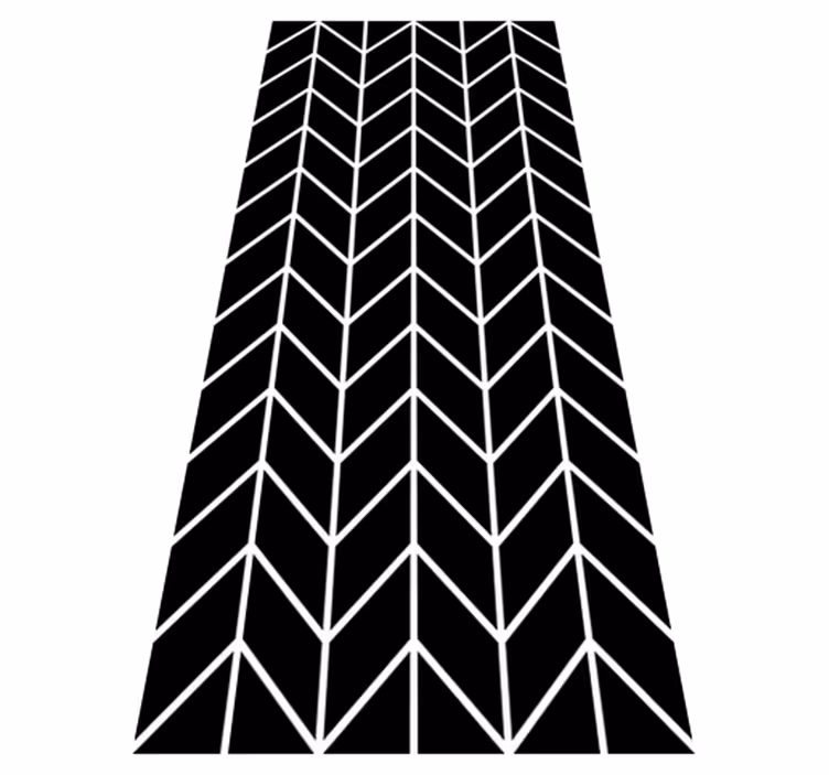 Alfombra vinilo baño flechas geométricas - TenVinilo