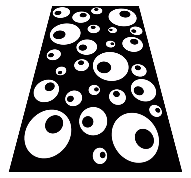Alfombra vinilo baño perlas de agua - TenVinilo