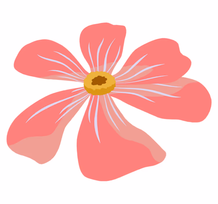 Alfombra vinílica flores diseño floral rosa - TenVinilo