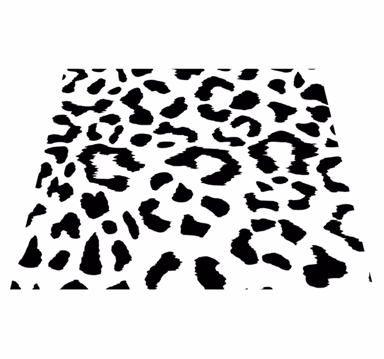 Alfombra vinílica animal print leopardo simple - TenVinilo