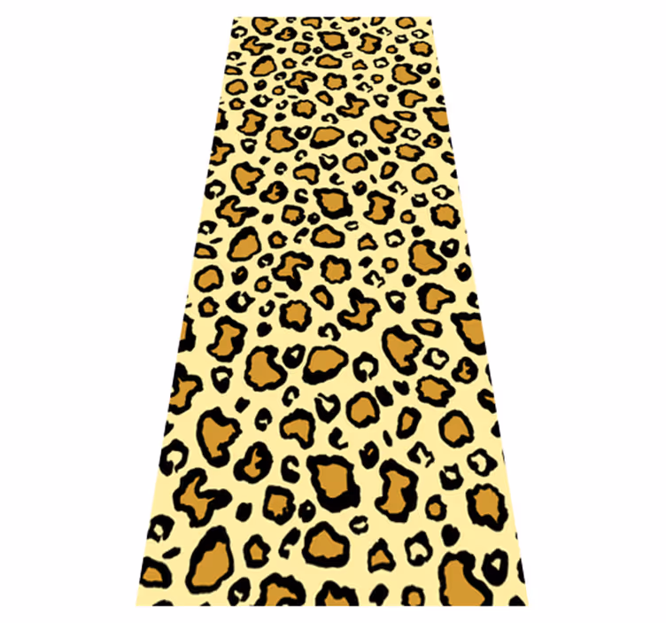 Alfombra vinílica animal print estampado leopardo - TenVinilo