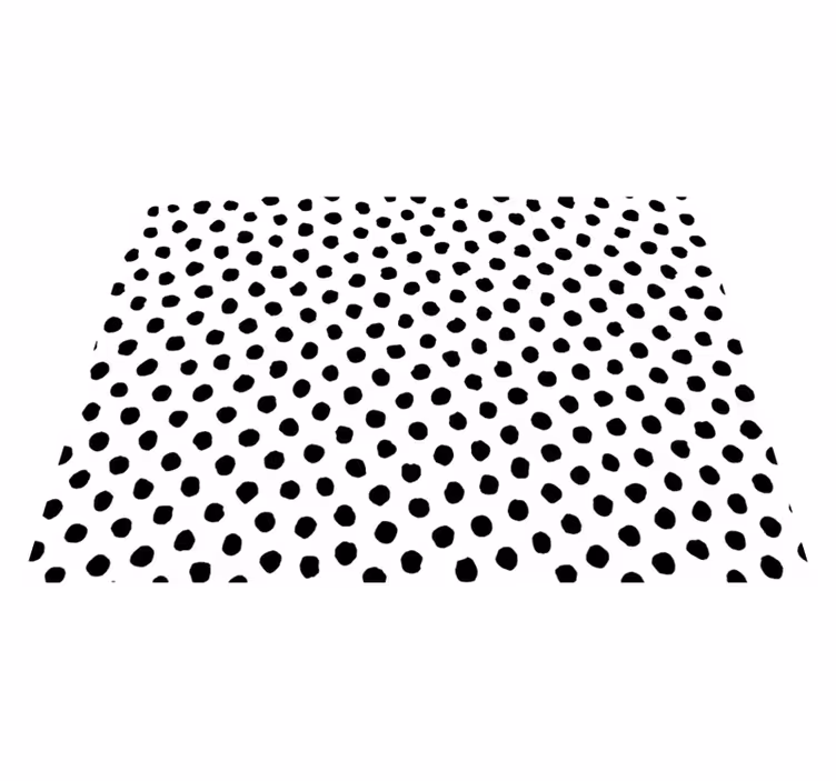 Alfombra vinílica animal print dálmata en blanco y negro - TenVinilo