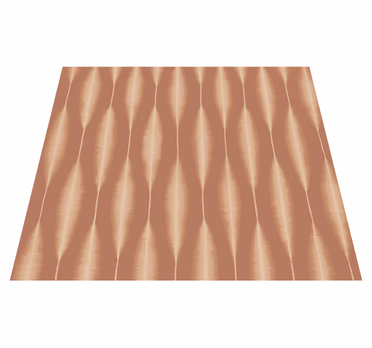 Alfombra vinílica geométrica ikat kasuri mousse mocha - TenVinilo