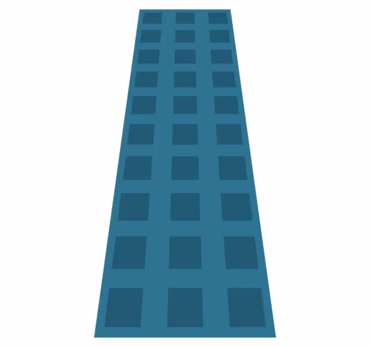 Alfombra vinílica geométrica patrón azul con cuadrados - TenVinilo