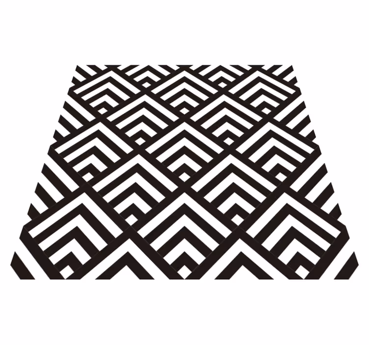 Alfombra vinílica geométrica diamantes - TenVinilo