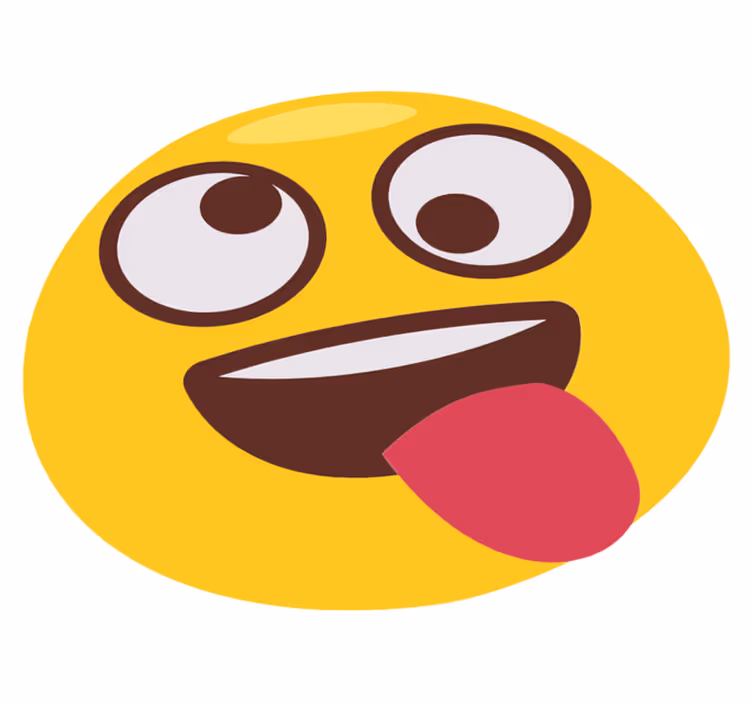 Alfombra vinílica infantil cara de emoji divertido - TenVinilo