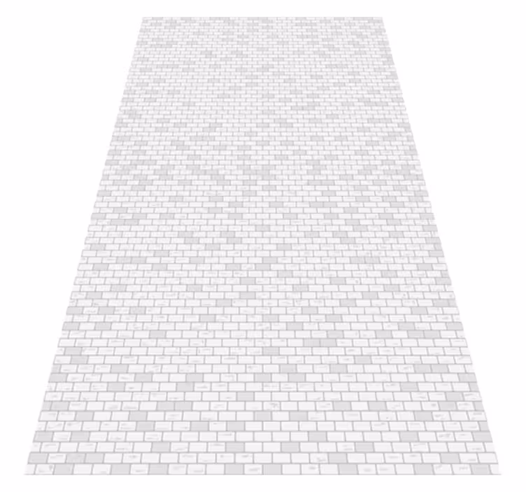 Alfombra vinilo baño patrón de ladrillo elegante - TenVinilo