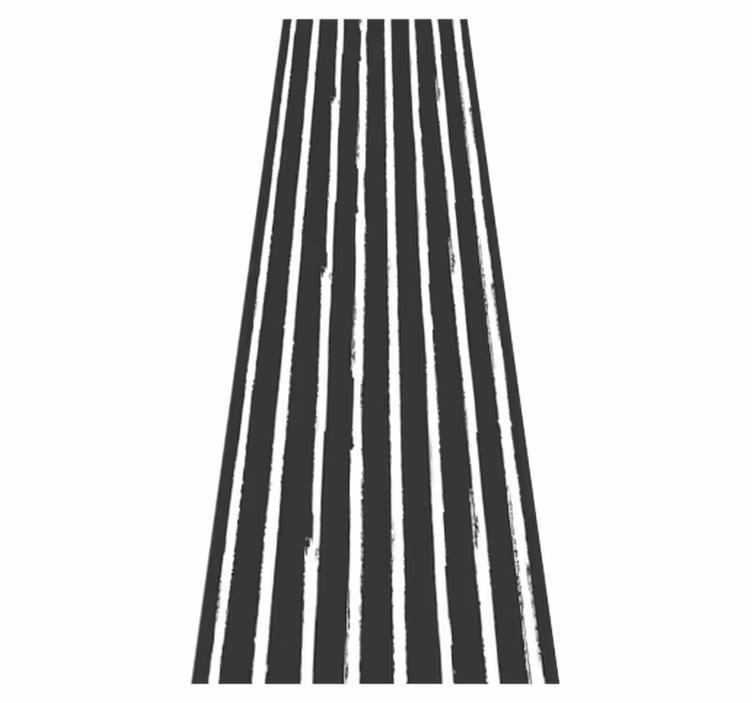 Alfombra vinilo baño líneas modernas en blanco y negro - TenVinilo