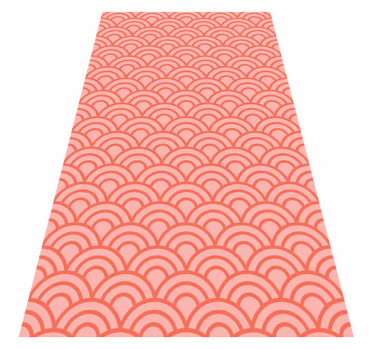 Alfombra vinilo baño coral vivo pantone - TenVinilo