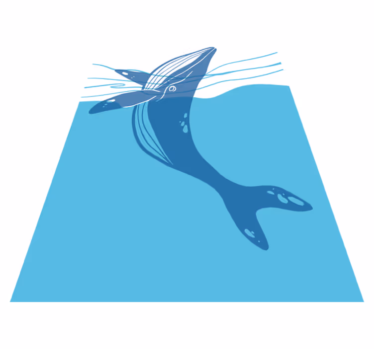 Alfombra vinilo baño adhesivos de ballena - TenVinilo
