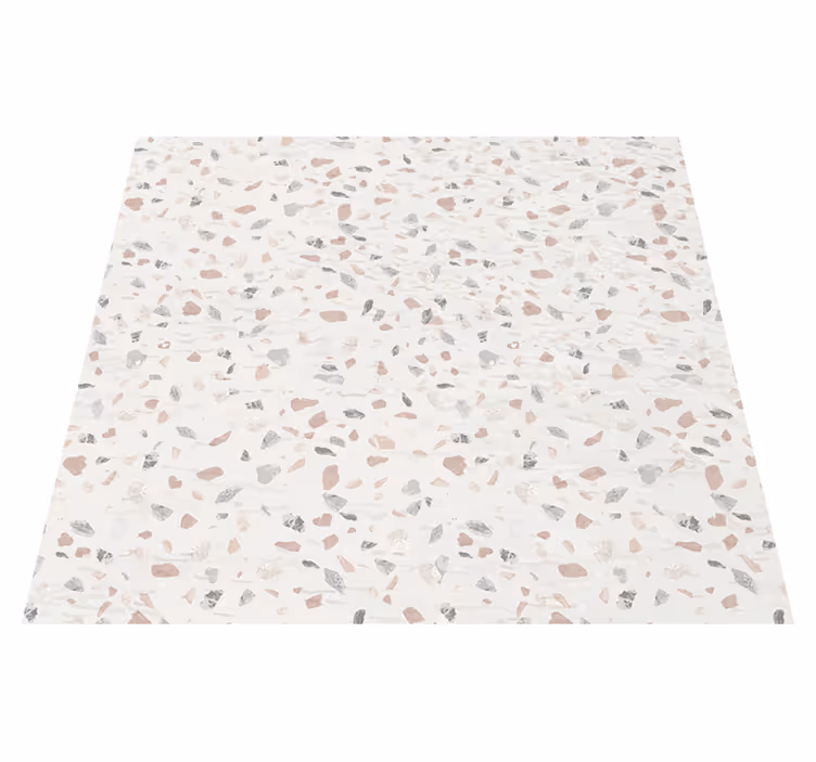 Alfombra vinílica cocina textura de terrazo - TenVinilo