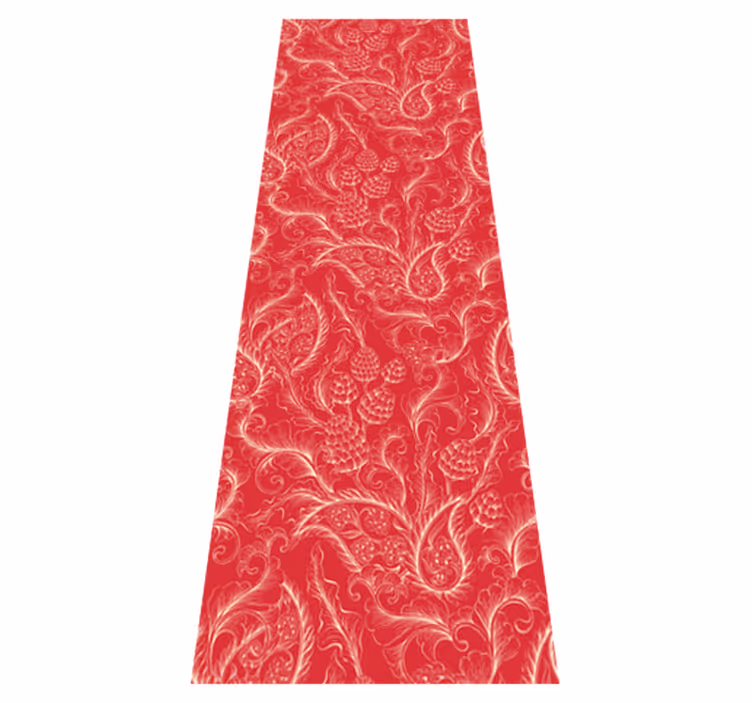 Alfombra vinílica cocina ilustración paisley fridge - TenVinilo