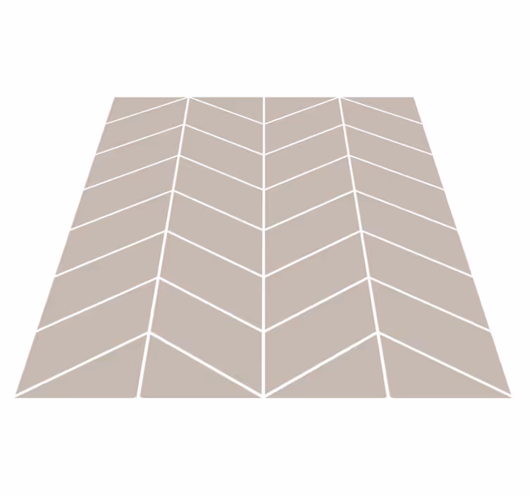 Alfombra vinílica cocina estilo escandinavo beige y blanco - TenVinilo