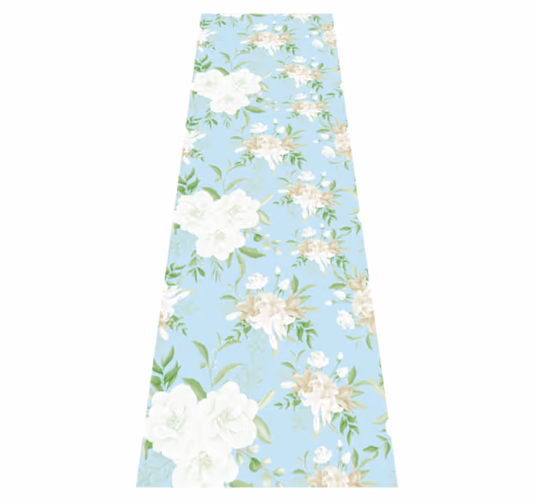 Alfombra vinílica dormitorio estilo floral silvestre - TenVinilo