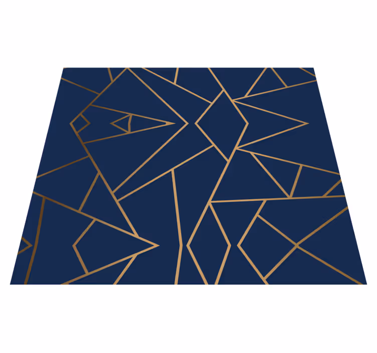Alfombra vinílica oficina formas geométricas - TenVinilo
