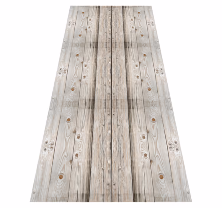 Alfombra vinílica oficina efecto madera pino blanco - TenVinilo
