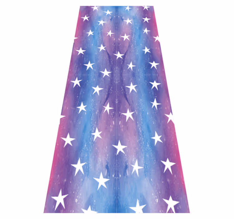 Alfombra vinílica dormitorio textura cosmos púrpura con estrellas - TenVinilo