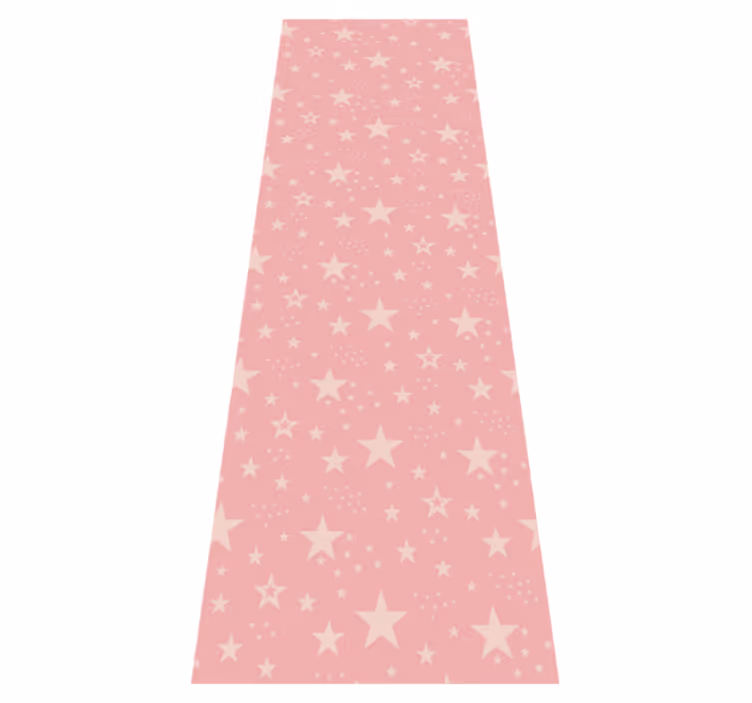 Alfombra vinílica dormitorio estrellas rosa claro - TenVinilo