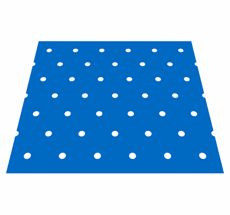 Alfombra vinílica dormitorio puntos regulares sobre fondo azul - TenVinilo