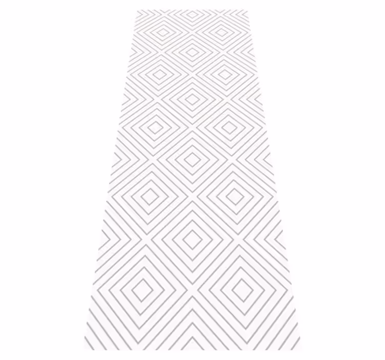 Alfombra vinílica nórdica patrón blanco y gris - TenVinilo