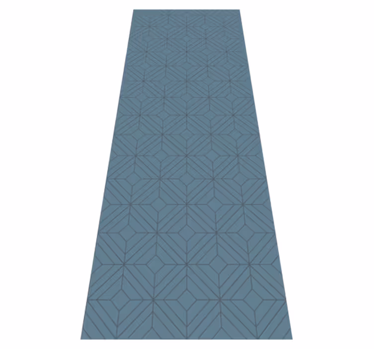 Alfombra vinílica nórdica patrón diamante gris - TenVinilo