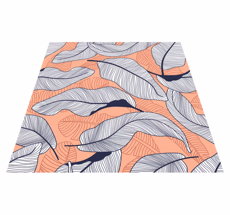 Alfombra vinílica naturaleza hojas tropicales - TenVinilo