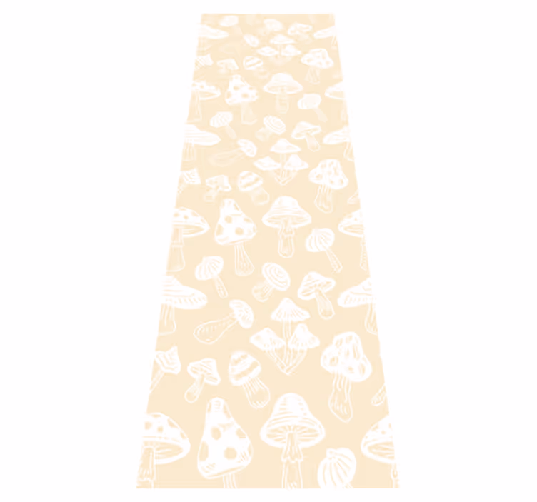 Alfombra vinílica naturaleza setas beige - TenVinilo