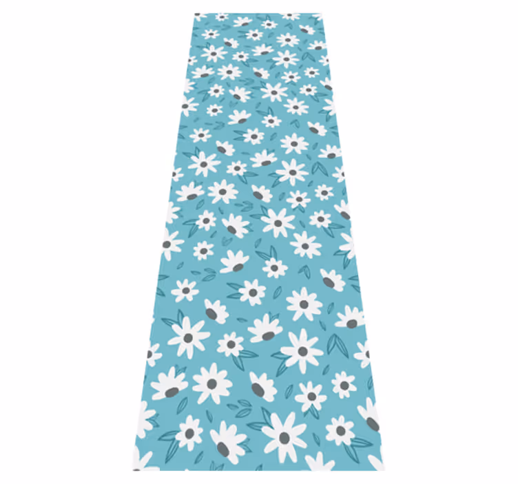 Alfombra vinílica naturaleza flores vintage - TenVinilo
