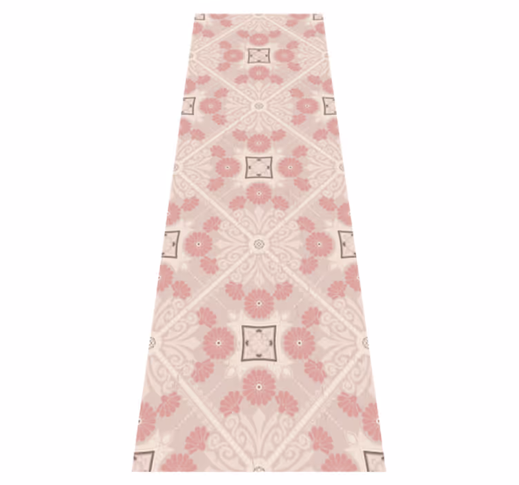 Alfombra vinílica vintage patrón estilo pastel - TenVinilo