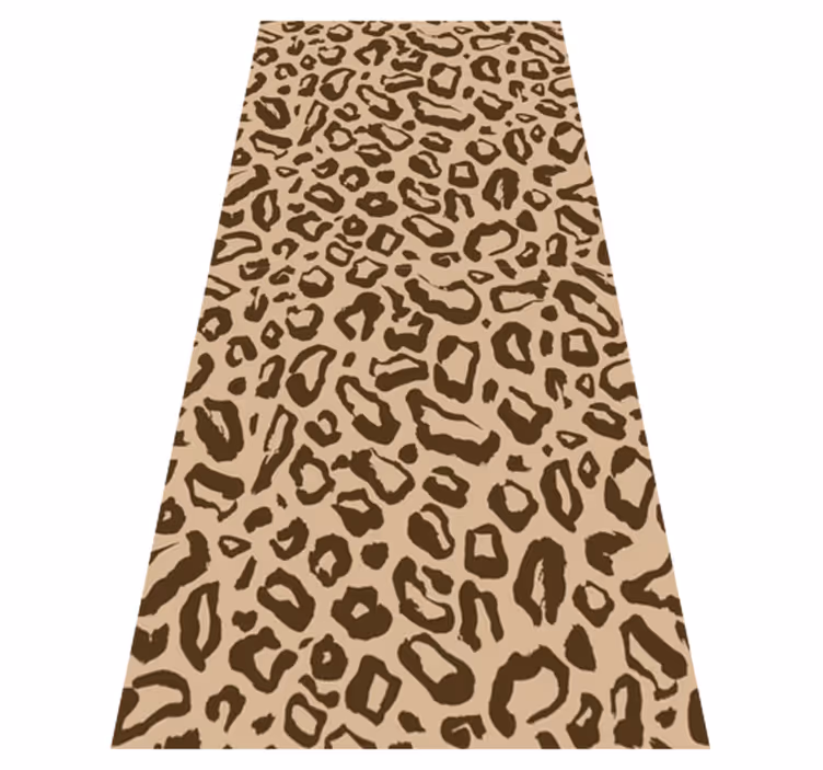 Alfombra vinílica animales manchas de leopardo grandes y pequeñas - TenVinilo