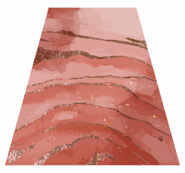 Alfombra vinílica moderna acuarela rosa brillante - TenVinilo