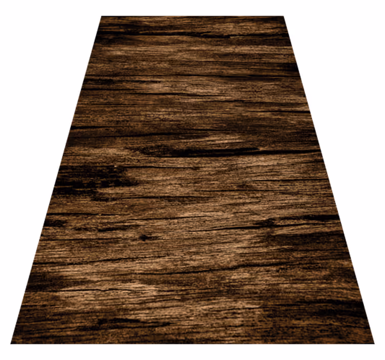 Alfombra vinílica textura marrón oscuro a rayas - TenVinilo