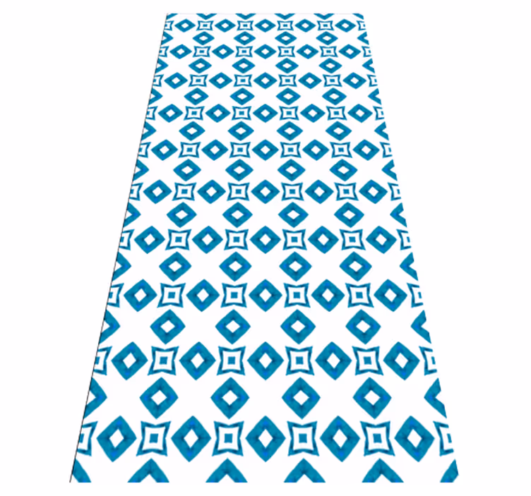 Alfombra vinílica textura diseño de diamante azul - TenVinilo