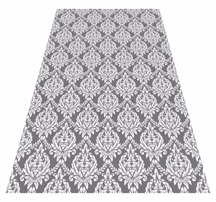 Alfombra vinílica textura damasco gris - TenVinilo