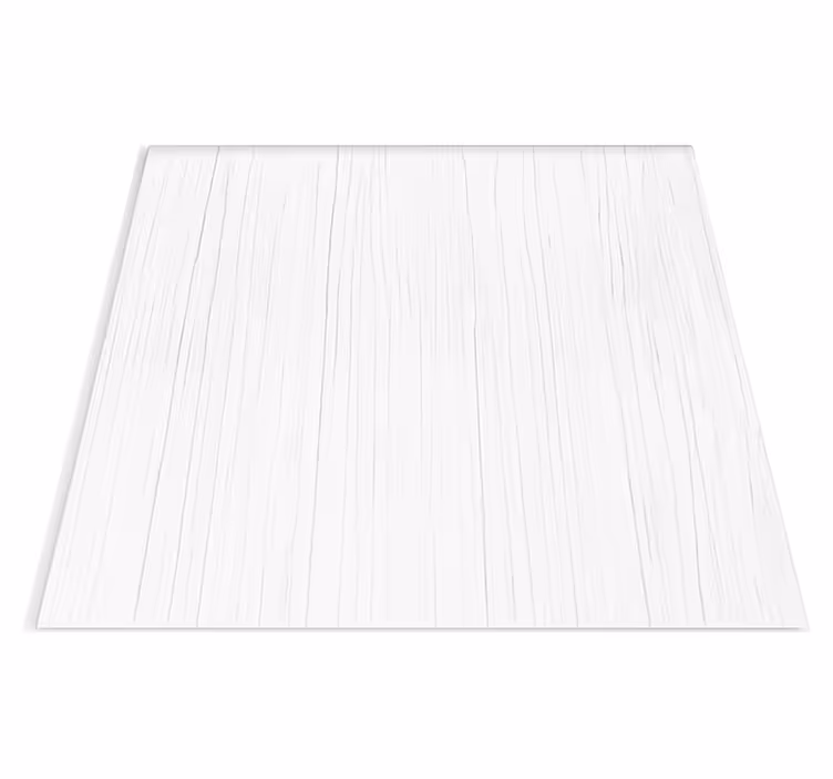 Alfombra vinílica textura madera vertical blanca - TenVinilo