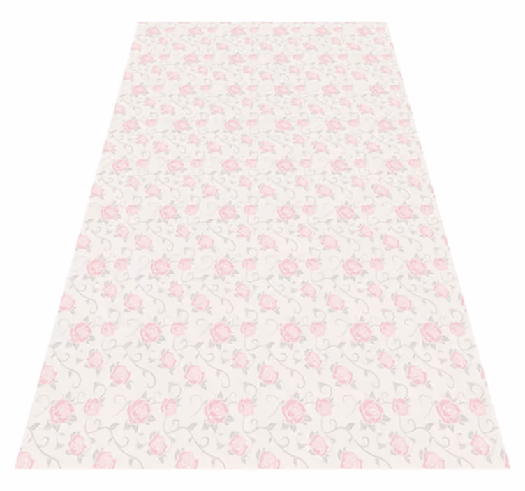 Alfombra vinílica vintage flores pequeñas estilo vintage - TenVinilo
