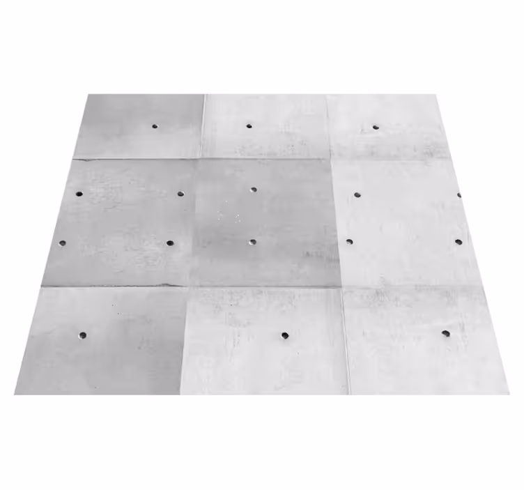 Alfombra vinílica textura paneles de concreto minimalistas - TenVinilo