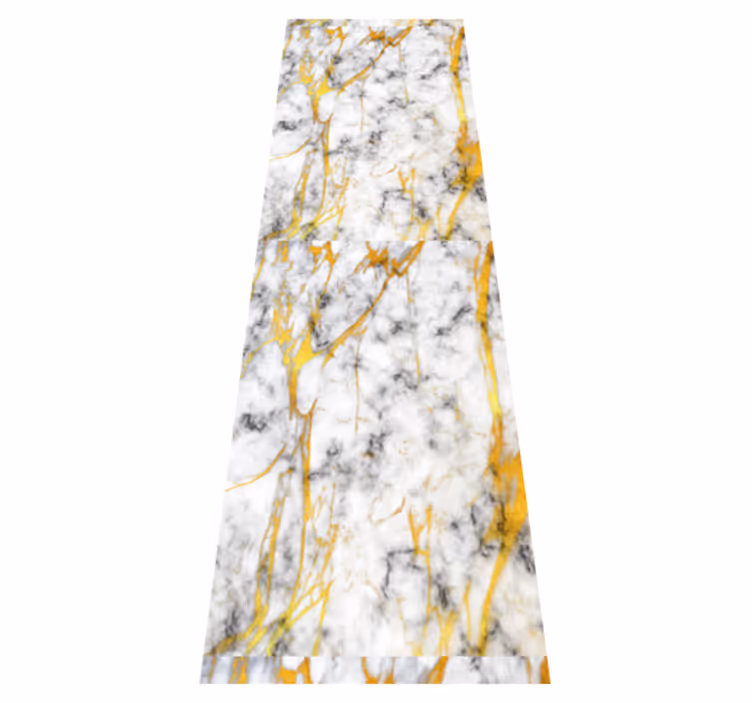 Alfombra vinílica textura mármol elegante gris y oro - TenVinilo