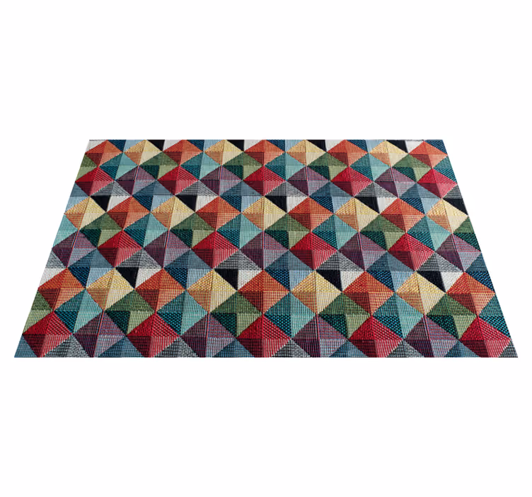 Alfombra vinílica geométrica de formas geométricas - TenVinilo