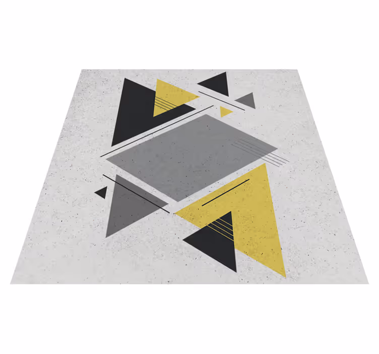Alfombra vinílica geométrica triángulos nórdicos - TenVinilo