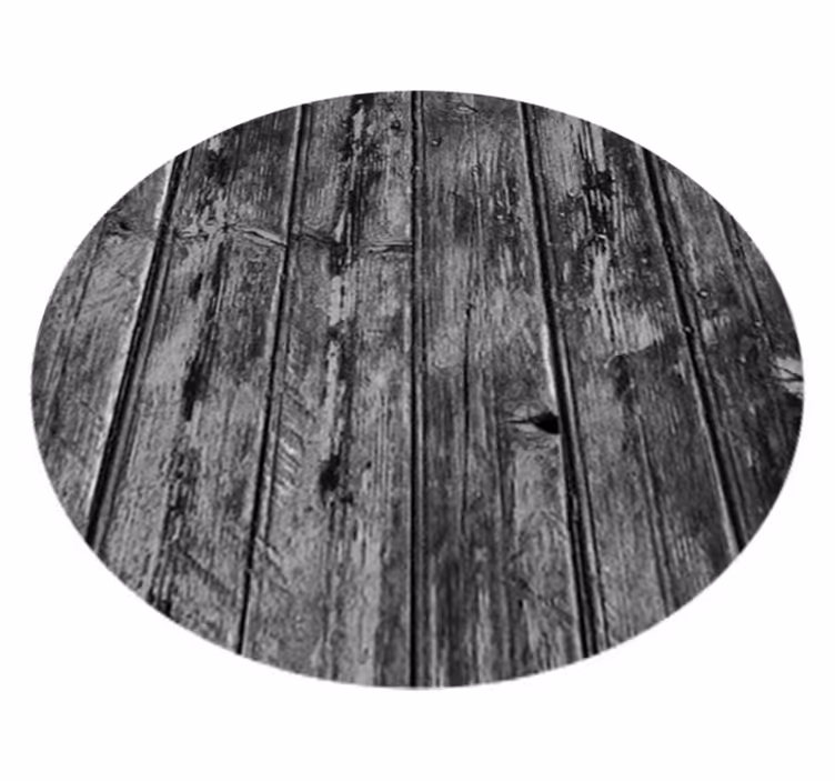 Alfombra vinílica gris patrón de madera gris - TenVinilo