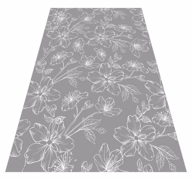 Alfombra vinílica gris con diseño en gris - TenVinilo
