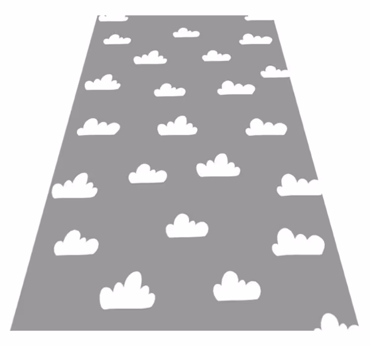 Alfombra vinílica gris cielos nublados - TenVinilo
