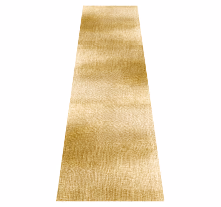 Alfombra vinilo pasillo efecto dorado - TenVinilo
