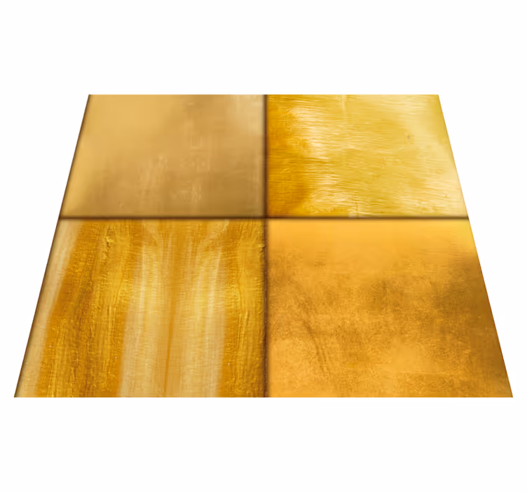 Alfombra vinilo amarilla superficie texturada dorada - TenVinilo
